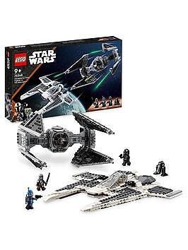 LEGO Star Wars 75348 Mandalorian Fang Fighter vs TIE Interceptor