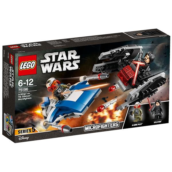 LEGO Star Wars 75196 A-Wing vs. TIE Silencer Microfighters